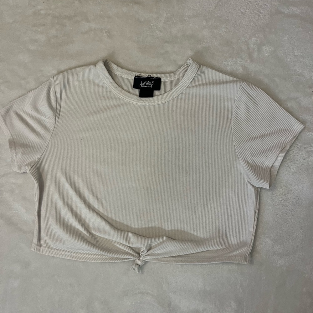 White Crop Top